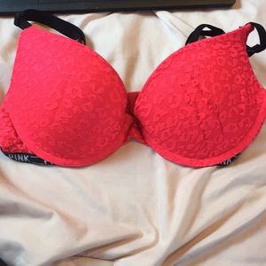 Bright Pink Push-up Bra